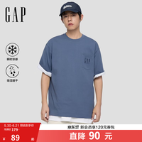 Gap 男女装夏季款印花大logo短袖T恤