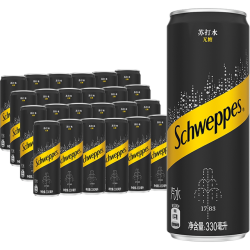 可口可乐 怡泉摩登罐苏打水原味330ml*24罐