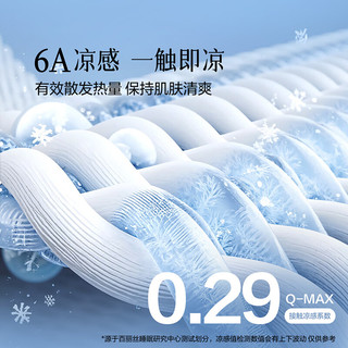 水星家纺 百丽丝竹韵冰丝席 抗菌防螨 90cm*195cm
