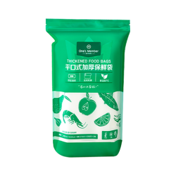 1号会员店 平口式加厚保鲜袋 中号 500只