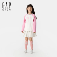 Gap/盖璞 687263 纯棉撞色插肩 白粉拼接 160cm T恤