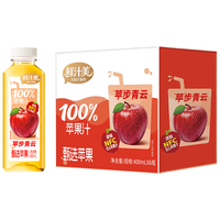 鲜汁美 100%苹果汁 NFC阿克苏红心 400ml*6瓶 礼盒
