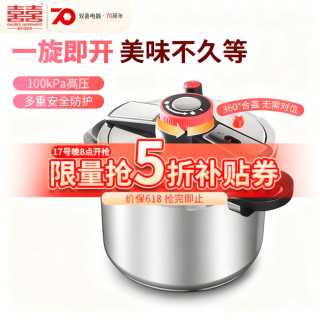 双喜 高压锅304不锈钢4-5人 22cm