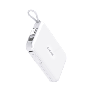 图拉斯 三合一能量卡磁吸充电宝 45W快充 10000mAh 黑色