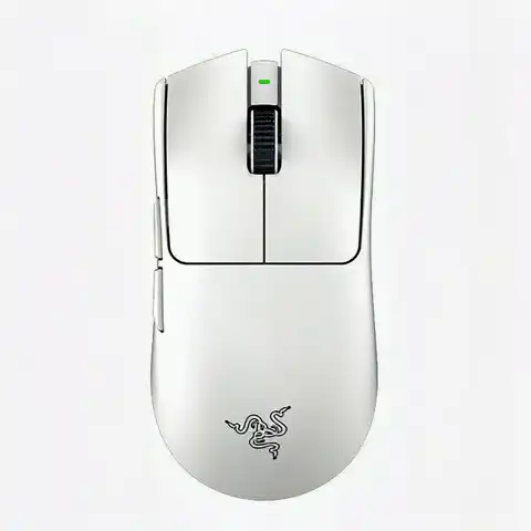 蛇粉毕业装：雷蛇 毒蝰 V3 Pro 专业版 2.4G双模无线鼠标 30000DPI 白色