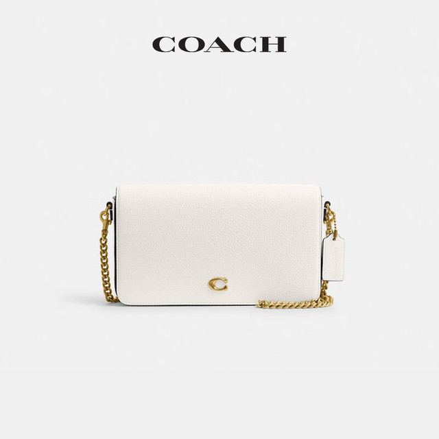 COACH 女士经典标志MILA通勤斜挎包单肩包老花复古链条女包 B4