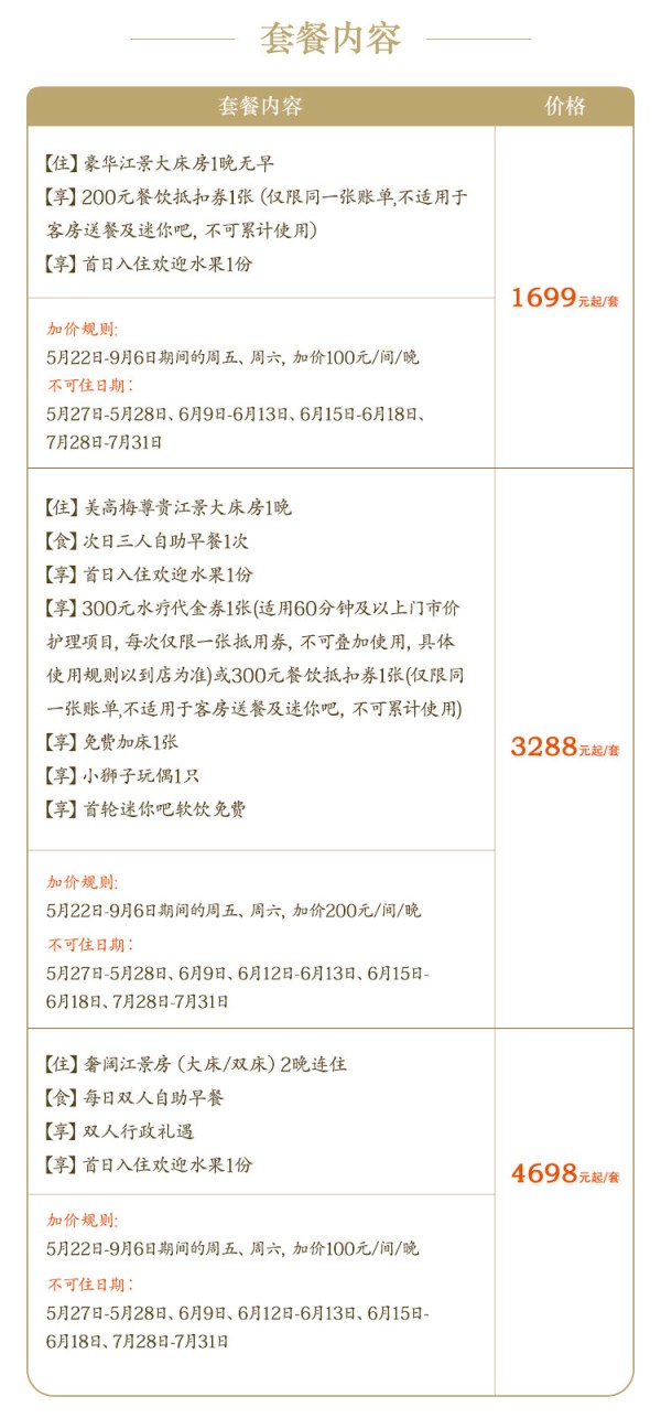 上海西岸美高梅酒店1-2晚套餐预订+可选行政礼遇