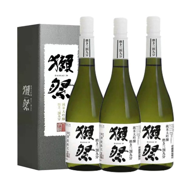 淘金币430.75元、今日必买：獭祭 三割九分 纯米大吟酿 720ml*3瓶 礼盒装 日本清酒