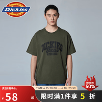 Dickies 字母印花纯棉短袖t恤简约美式休闲宽松男女同款情侣半袖
