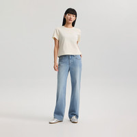Lee 夏季新款429直筒牛仔裤弹力凉感