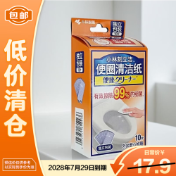 小林制药 刻立洁便圈清洁纸便携装10片 1盒618囤货