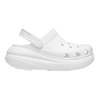 crocs 泡芙洞洞鞋 厚底 37-38 白色 女士休闲鞋