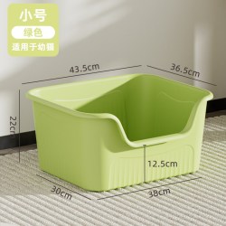 麦宝隆 猫砂盆超大号防外溅宠物用品半封闭加高猫厕所特大号幼猫巨型带盖