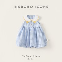 INSbobo 女童连衣裙 花苞裙