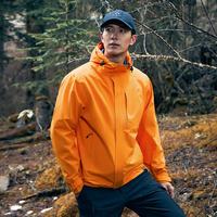 拓路者 户外三合一冲锋衣 防风防水保暖抓绒登山外套 日光橙 M