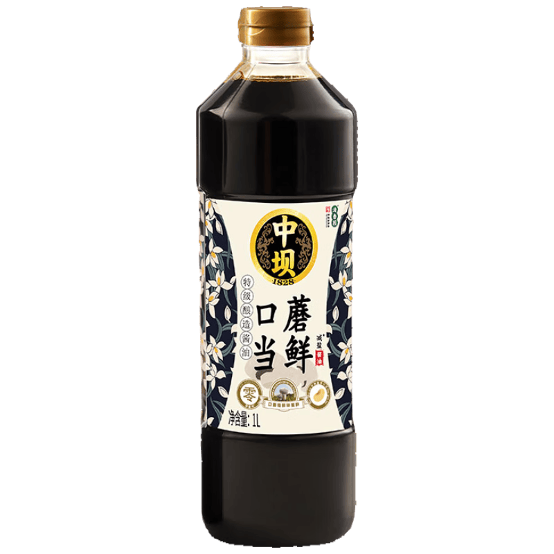 中坝 口蘑头鲜特级酱油 1L