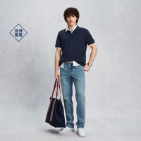 GANT/甘特 2025春夏男士POLO衫 100%棉 翻领短袖 米色 L