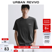 UR UR2026 圆领棉质T恤 深灰色 M
