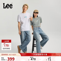 Lee 春夏新品 男女同款 Barrel弯刀牛仔裤 L