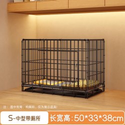 叮当日记 狗笼子小型犬室内带厕所折叠比熊泰迪中型犬边牧宠物专用狗窝家用