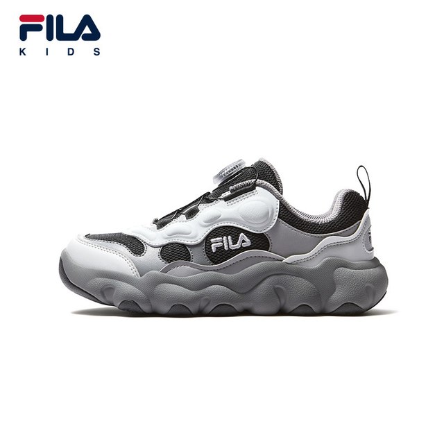 移动端：FILA 豌豆|FILA斐乐儿童运动鞋2026秋季男女童旋钮扣缓震回弹篮球鞋