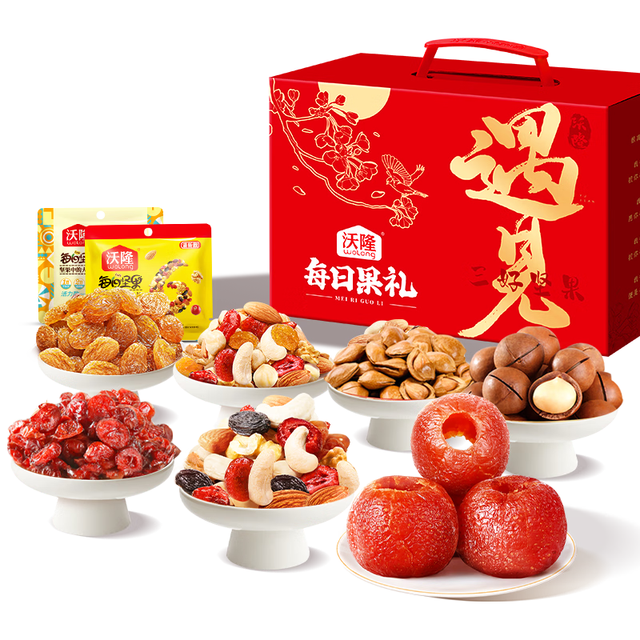 PLUS会员、今日必买：沃隆 遇见混合坚果果干礼盒 1kg