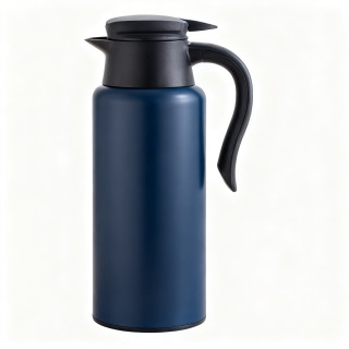 LOCK&LOCK LOCK&LOCK）大容量不锈钢内胆316L保温瓶家用暖壶按压热水壶开水瓶2L深蓝色