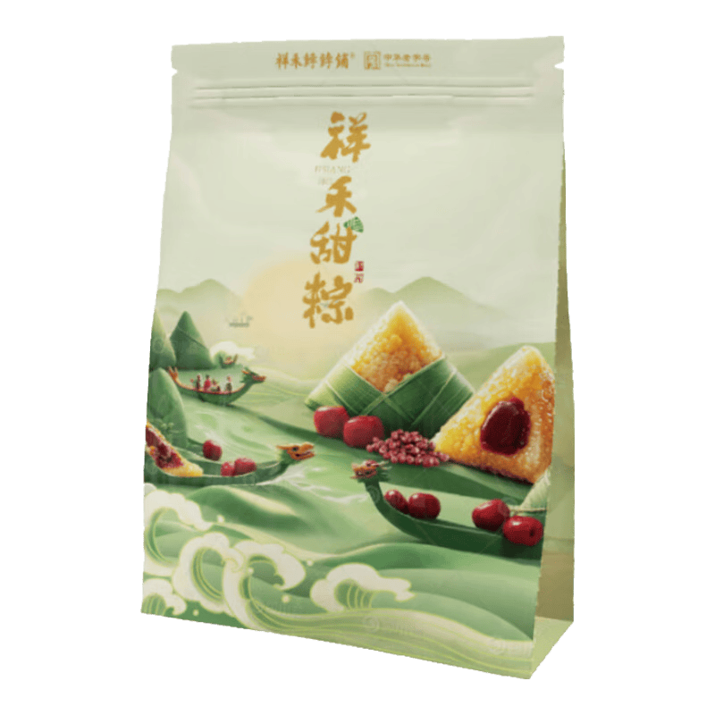 祥禾饽饽铺 金榜题名高高粽（蛋黄红烧肉粽）200g*2枚