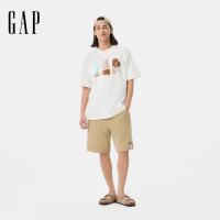 Gap 冰淇淋印花logo纯棉短袖T恤 白色 M