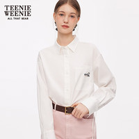 TEENIE WEENIE 小熊 26新款休闲潮流抽绳纯色衬衣