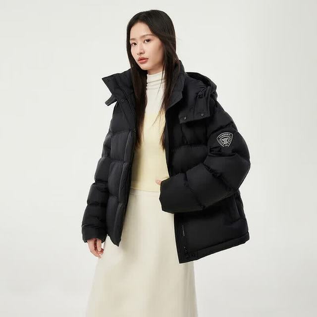 今日必买：坦博尔 TBF550388T 可脱卸帽女士羽绒服