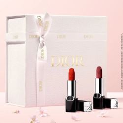 Dior 烈艳蓝金口红双支礼盒 丝绒(999+720)口红生日礼物送女友618