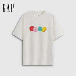 Gap 【情侣印花】纯棉创意短袖T恤 866082