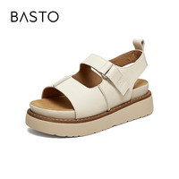 BASTO/百思图 真皮厚底休闲凉鞋