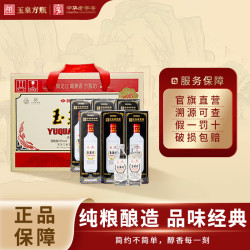 玉泉 方瓶系列 42%vol 浓酱兼香型白酒 485ml*6瓶+125ml*2瓶 礼盒装