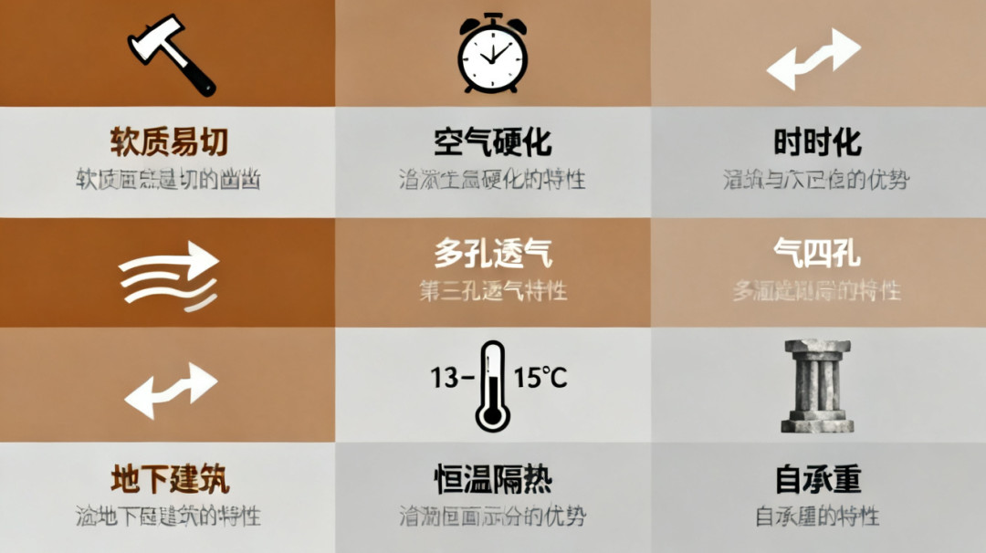 凝灰岩五种特性科普信息图