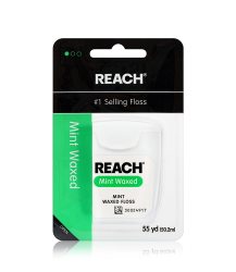 REACH 薄荷味蜡质牙线 50.2m防撕裂 深度清洁牙缝 成人儿童适用 PFAS无害 口腔护理 牙菌斑清除 顺滑易用 单装50.2m