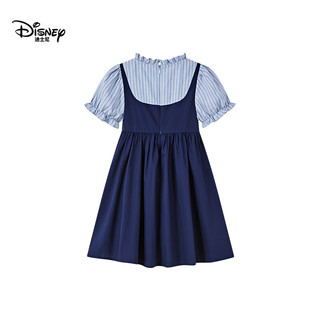 Disney/迪士尼 疯狂动物城朱迪女童学院风连衣裙 藏青色 140
