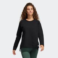 adidas 春秋季女子简约舒适透气瑜伽运动休闲圆领卫衣