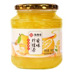 恒寿堂 蜂蜜蜜炼柠檬茶500g柠檬果酱真果肉 补充维生素C冲调饮料VC滋补蜜 蜜炼柠檬茶 500g*1