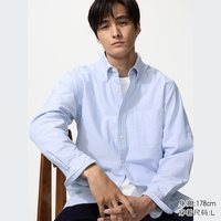 移动端：Uniqlo 优衣库 男女通用牛津纺条纹衬衫 UQ482446