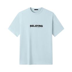 GXG 时尚创意印花日常通勤圆领百搭男式短袖T恤