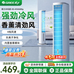 格力 冷风扇加湿制冷家用空调扇遥控冷风机水冷塔扇省电节能小空调 遥控款5L