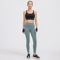 lululemon Energy女士交叉肩带长款运动内衣 黑色 XS