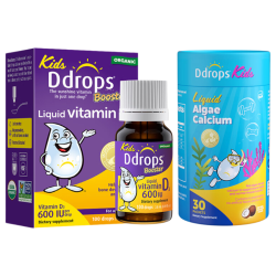 Ddrops 滴卓思维生素D3滴剂儿童D3+钙镁锌 2.5ml+60ml