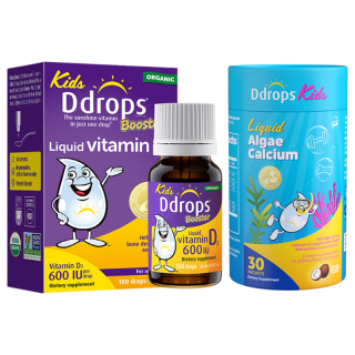Ddrops 滴卓思儿童维生素D3滴剂600IU 2.8ML+液体钙镁锌 30条