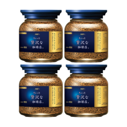 AGF 冻干速溶黑咖啡蓝金罐80g*4瓶
