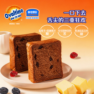 鲜尝厚买 阿华田双莓吐司 300g 面包