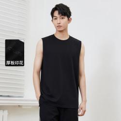 GXG 简约百搭休闲打底上衣薄款透气运动健身宽松无袖背心