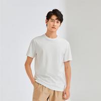 佐丹奴 纯棉针织纯色圆领短袖T恤男士